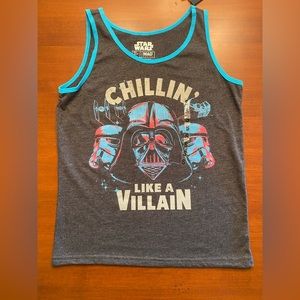 New Boys Star Wars - Darth Vader Tank- Gray- Size Small & Medium- NWT